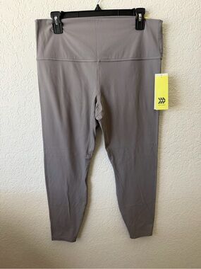 all in motion Gray High-Waist Ribbed Leggings~ NWT XL